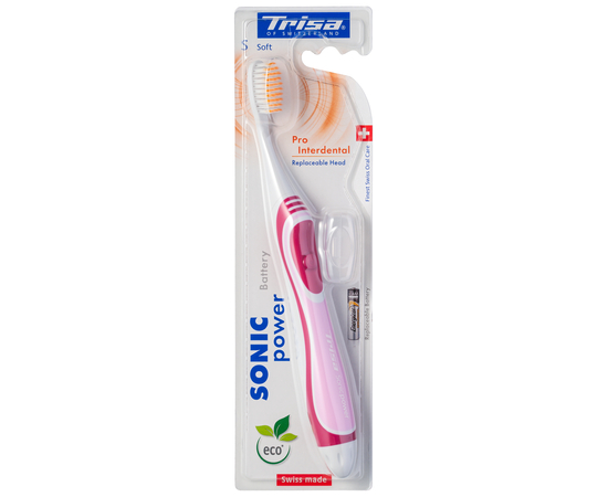 TRISA Sonicpower Battery Pro Interdental Звуковая зубная щетка, мягкая, изображение 9