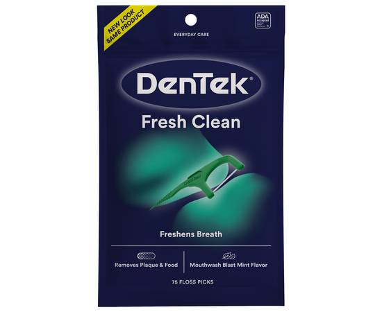 DenTek Освежающее очищение Флосс-зубочистки, 75 шт.