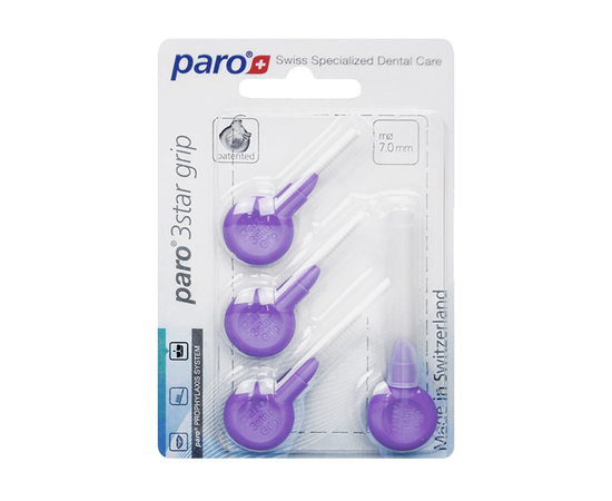 paro® 3star grip Міжзубні щітки, великі, Ø 7.0 мм, 4 шт.