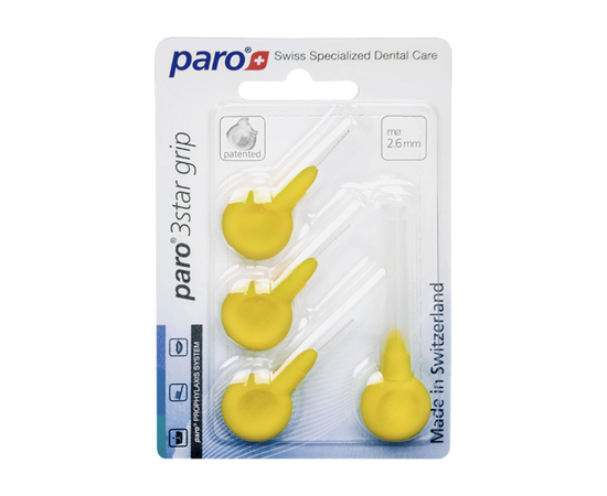 paro® 3star grip Межзубные щетки, xx-тонкие, Ø 2.6 мм, 4 шт.