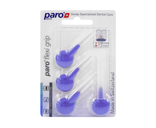 paro® flexi grip Межзубные щетки, крупные, Ø 7.2 мм, 4 шт.