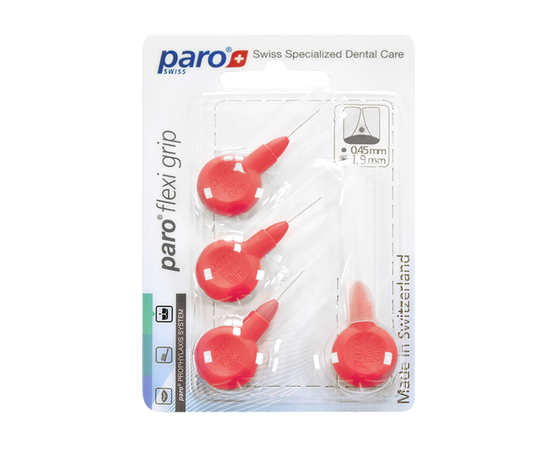 paro® flexi grip Межзубные щетки, xxx-тонкие, Ø 1.9 мм, 4 шт.