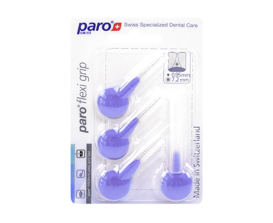 paro® flexi grip Міжзубні щітки, великі, Ø 7.2 мм, 4 шт.