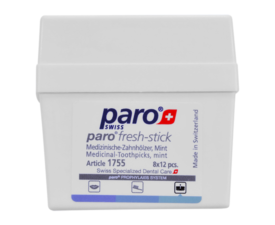 paro® fresh-sticks Медичні зубочистки, середнього розміру, з м'ятним смаком, 96 шт.