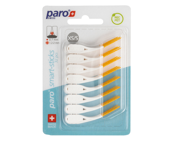 paro® smart-sticks Безметалеві міжзубні щітки, розмір XS/S, 32 шт.
