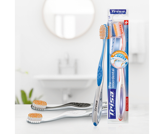 TRISA Pro Interdental Зубна щітка, із захисним ковпачком, м'яка, зображення 11