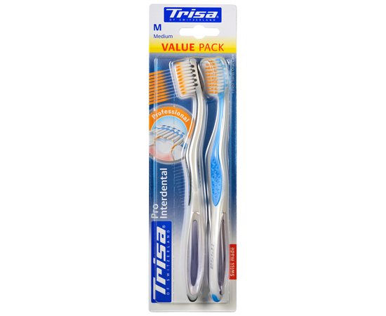 TRISA Pro Interdental Зубна щітка, із захисним ковпачком, середньої жорсткості, 2 шт., зображення 2