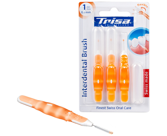 TRISA Flexible Міжзубні щітки, ISO 1 (0,8 мм), 3 шт., зображення 2