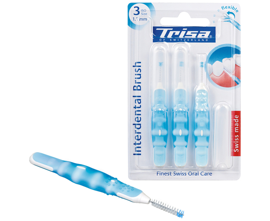 TRISA Flexible Міжзубні щітки, ISO 3 (1,1 мм), 3 шт., зображення 2
