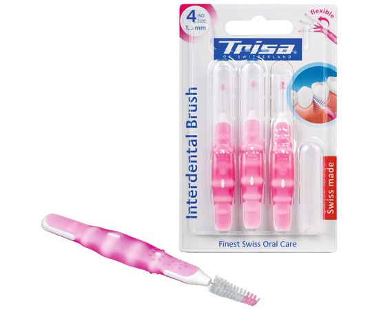 TRISA Flexible Міжзубні щітки, ISO 4 (1,3 мм), 3 шт., зображення 2