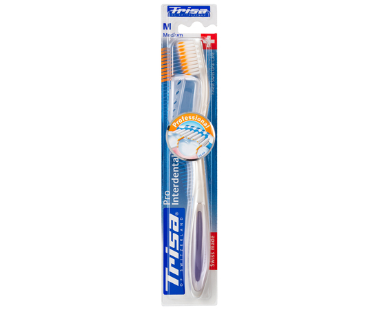 TRISA Pro Interdental Зубна щітка, із захисним ковпачком, середньої жорсткості, зображення 3