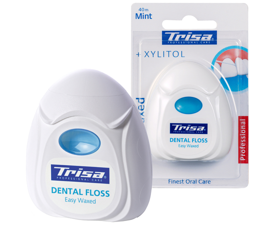 TRISA Easy Waxed Зубний флос, вощений, з м'ятою та ксилітом, 40 м, зображення 3