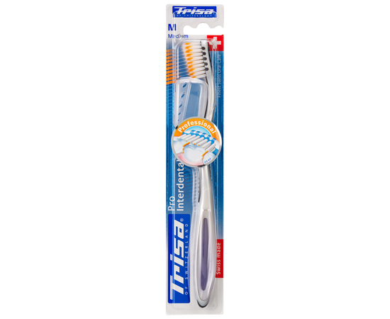 TRISA Pro Interdental Зубна щітка, із захисним ковпачком, середньої жорсткості, зображення 7