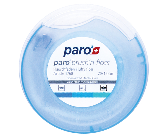 paro® BRUSH'n FLOSS Зубная нить и щетка, суперфлос, 20 x 15 см