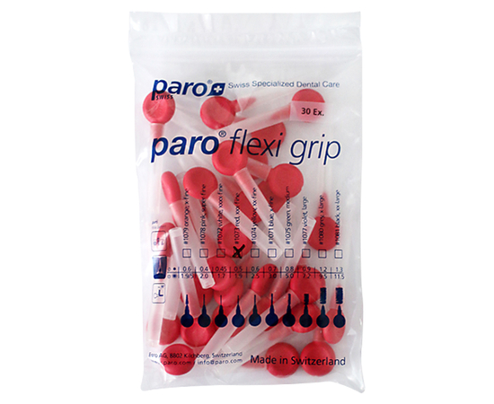 paro® flexi grip Межзубные щетки, xxx-тонкие, Ø 1.9 мм, 30 шт.
