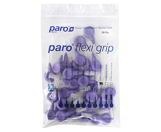paro® flexi grip Межзубные щетки, крупные, Ø 7.2 мм, 30 шт.