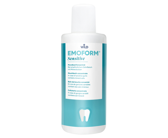 EMOFORM Для чувствительных зубов Ополаскиватель для полости рта с минеральными солями и фторидом, концентрат, 400 мл